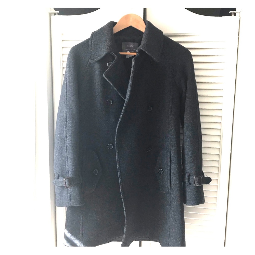 J. Crew Stadium Cloth Double-Breasted Coat - Sz 0